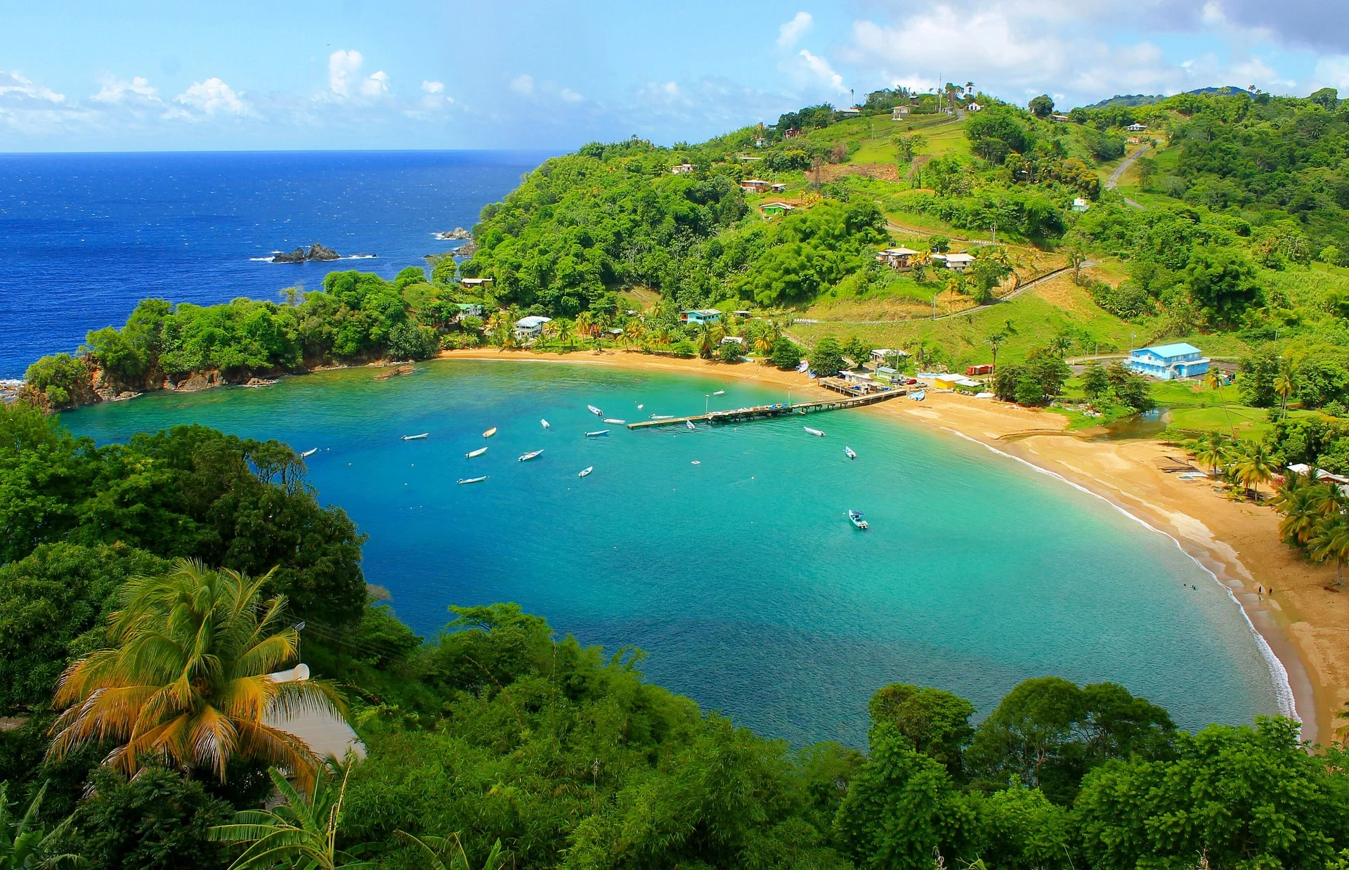 Tobago bay - cheap Caribbean to travel from the U.S.